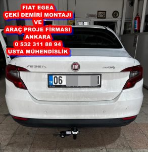 fıat egea ve  cross fıat araçlara  çeki demiri takma montajı ve çki dmiri projesi ankara Usta Mühendislik 05323118894