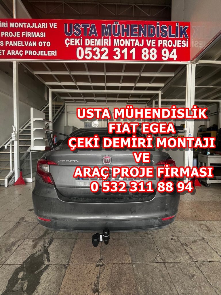 fıat egea çeki demiri takma montajı ve araç proje firması ankara USTA MÜHENDİSLİK 05323118894