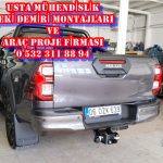 TOYOTA HILUX KAMYONET ÇEKİ DEMİRİ TAKMA MONTAJI ANKARA USTA MÜHENDİSLİK 05323118894