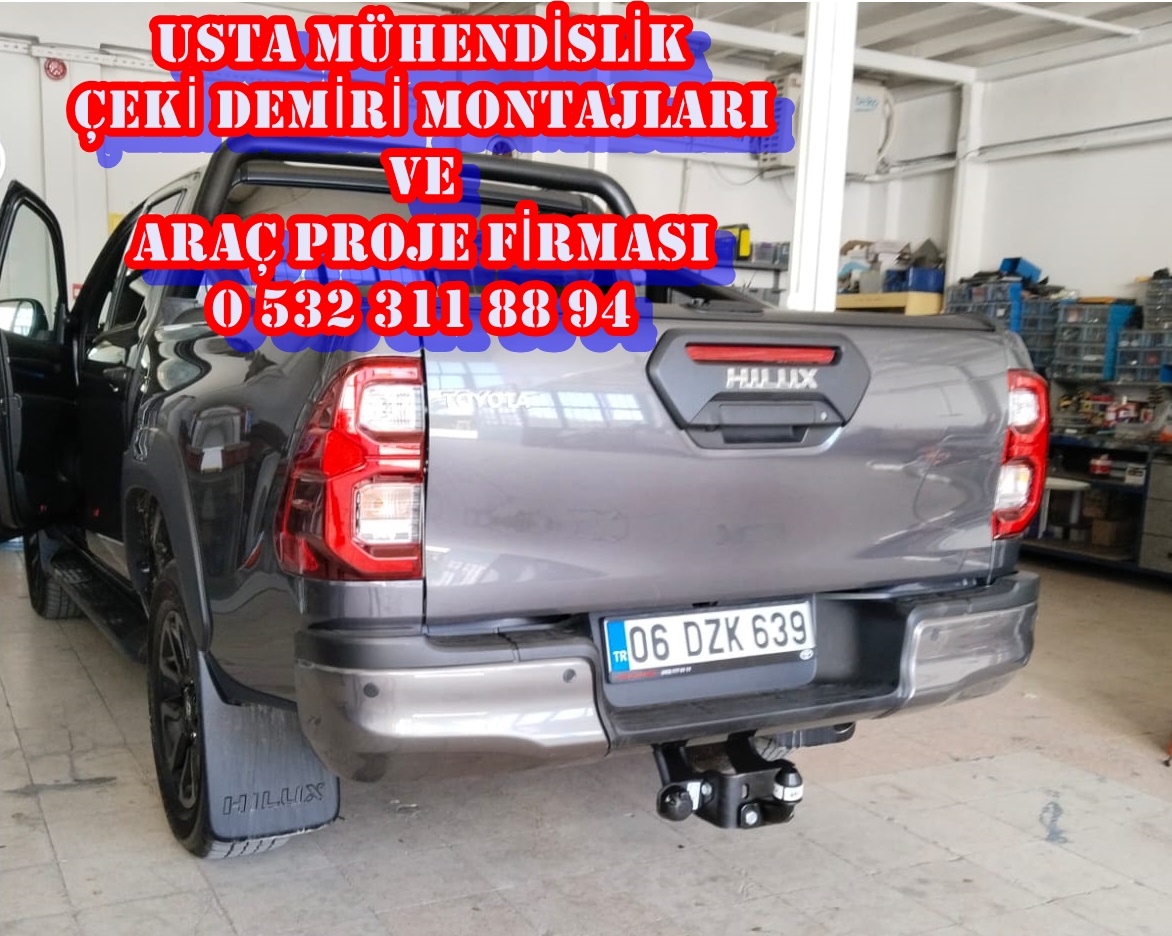 TOYOTA HILUX KAMYONET ÇEKİ DEMİRİ TAKMA MONTAJI ANKARA USTA MÜHENDİSLİK 05323118894